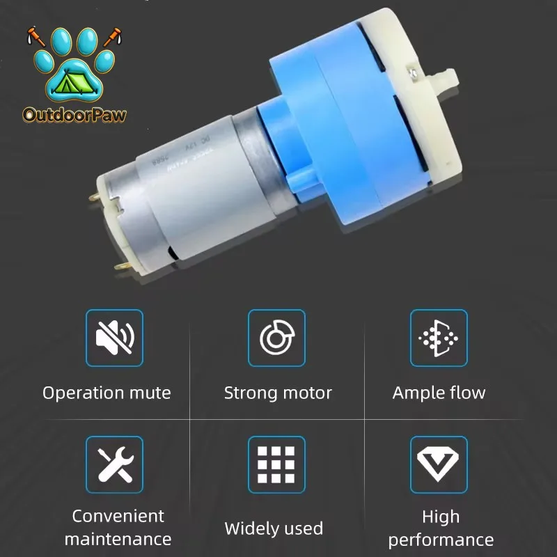 60APM Smart Sweeper Vacuum DC Air Pump Medical Equipment Air Pump Low Noise DC 24V 12V Fish Tank Oxygenator Pump