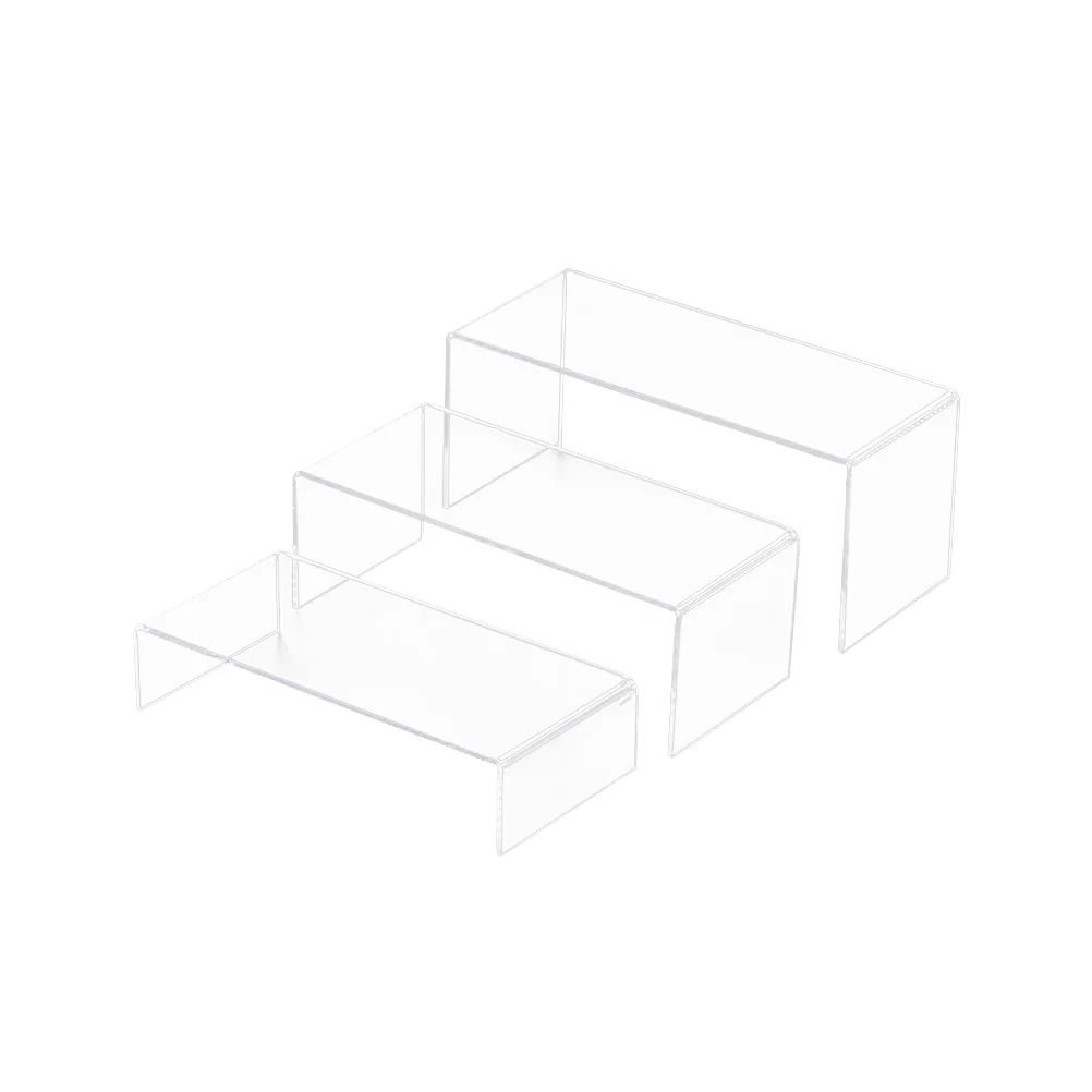 

3 PCS Shoe Display Shelves Stand Shelf Bracket Cabinet Acrylic Storage for Showcase Risers