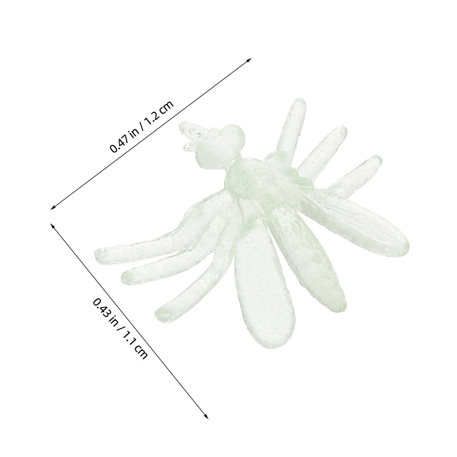 200 Uds. Decoraciones de mosquitos falsos que brillan en la oscuridad fiesta de Halloween interior exterior plástico insecto modelo juguetes broma Gadgets