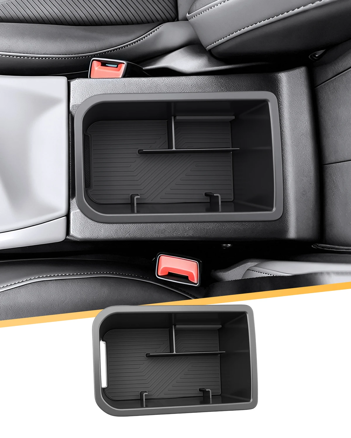 LFOTPP Auto-Zentralaufbewahrungsbox für Cupra Terramar 2025 2026 Armlehnenbox-Aufbewahrung Auto-Innenausstattung Cupra Terramar 2025 Zubehör – Detail 8
