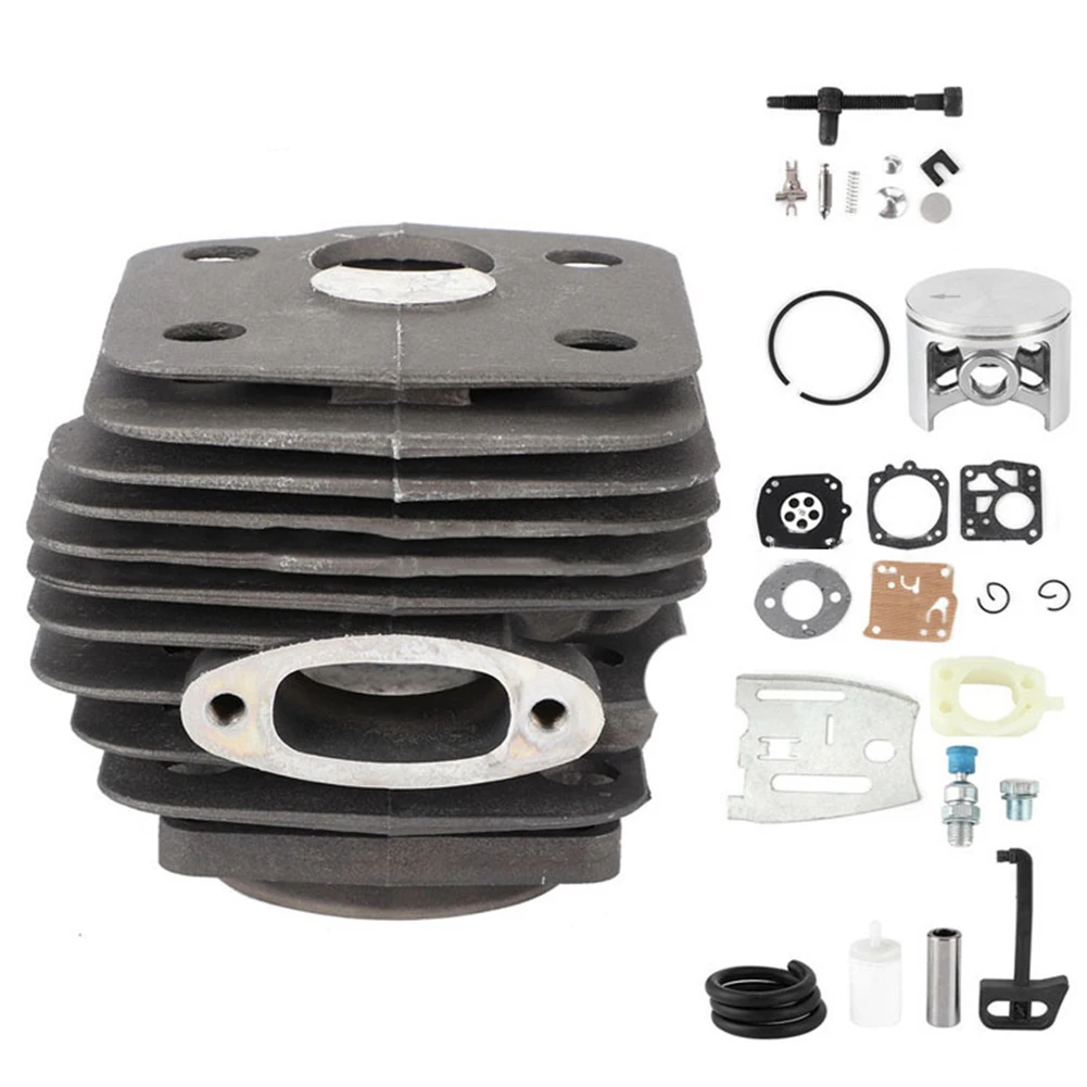 

Chainsaw Kit Complete Cylinder Set 54mm Cylinder Piston Kit Choke Rod Included Designed For Easy Start For Chainsaw Maintenance