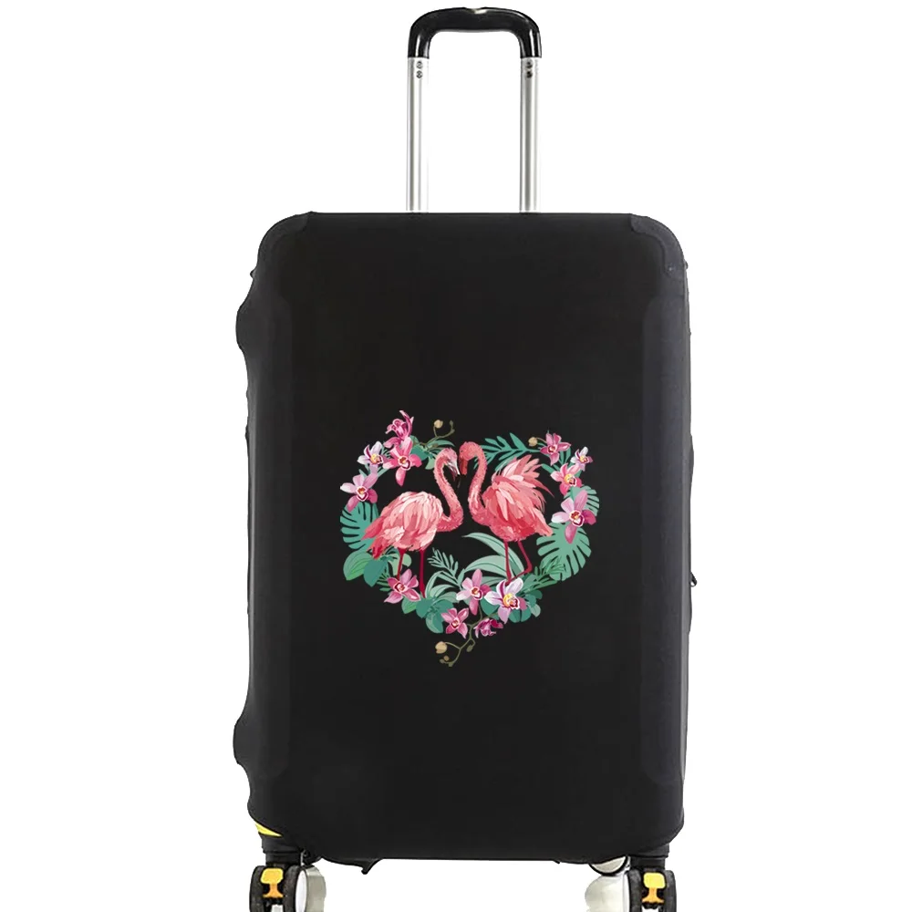 Elasticity Travel Luggage Cover for 18-32 Inch Flamingo Print Traveling Essentials Accessories Trolley Protective Suitcase Case