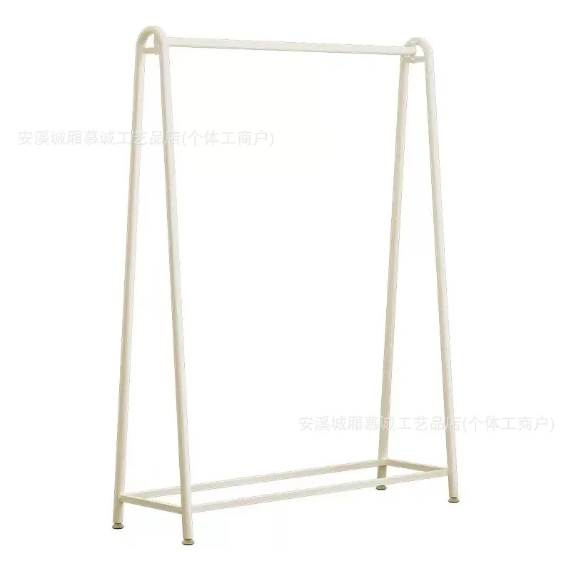 Custom. Clothing Store Display Shelf Floor Creamy-white Clothes Hanger Combination Style Women's Clothing Store Side Hangi