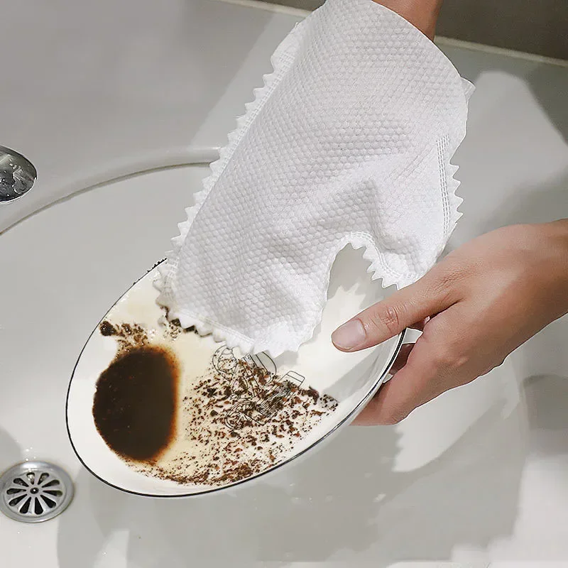 

Household Gloves Non-woven Dish Clothing Housework Cleaning Tools Anti-static Dust Off Dishcloth Kitchen Washable Durable Glove