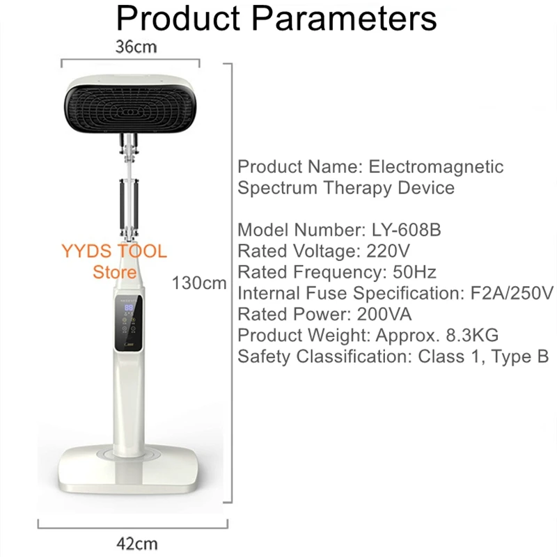 Electromagnetic Wave Therapy Device for Beauty Salons and Wellness Centers Home-Use Far-Infrared Heating Lamp