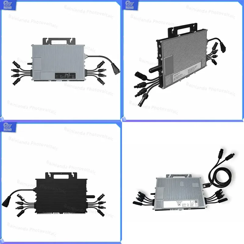 2000W Mini Grid Tie Inverter AC DC Waterproof Energy Saving PV Solar Power Converter WiFi Monitoring Micro Inverter for Home