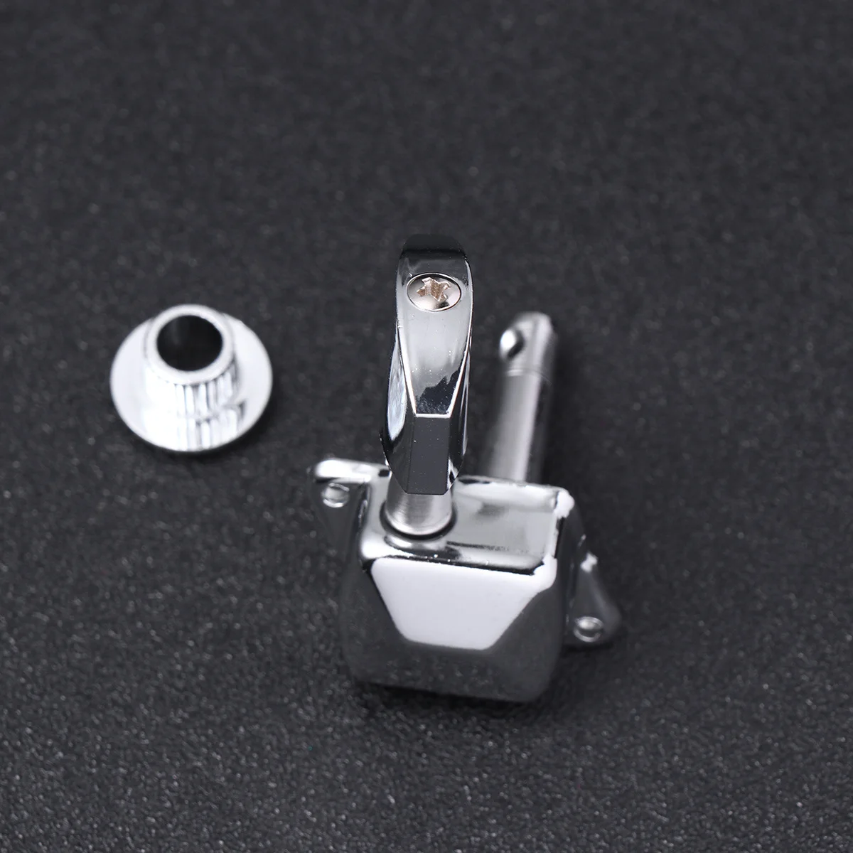 

6Pcs Guitar Tuning Pegs Semi-Closed Vintage Style Square Head Replacement for Folk Electric Guitar Machine Heads Silver