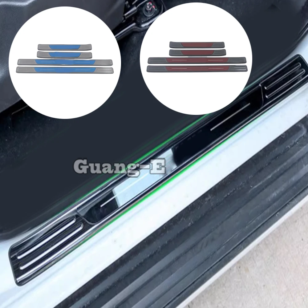 

Для Isuzu D-MAX DMAX 2021 2022 2023 2024, педаль из нержавеющей стали, внешние накладки на порог, аксессуары для накладки на порог