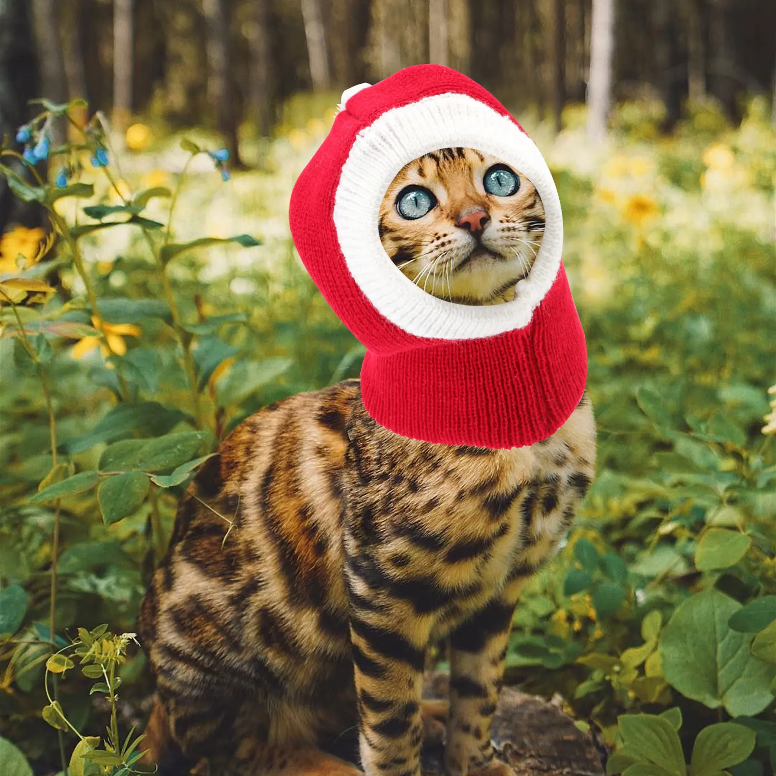 

Pet Santa Hat Xmas Decorative Headwear Premium Quality Christmas Cat Dog Caps Festive Party Costumes Accessories Pet Warmth Hats