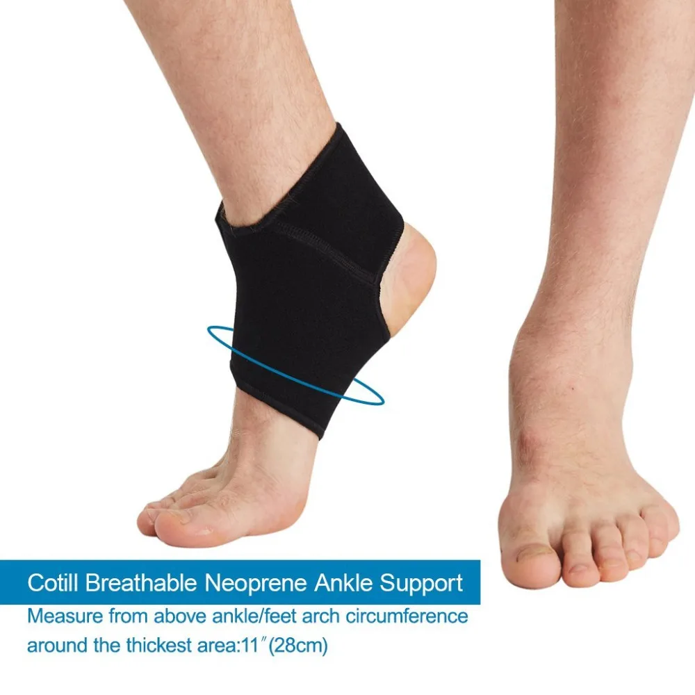 Kyncilor Sicherheits-Knöchelstütze für Fitnessstudio, Laufen, Knöchelschutz, schwarzer Fußbandage, elastische Knöchelbandage, Bandschutz, Sport, Tobilleras