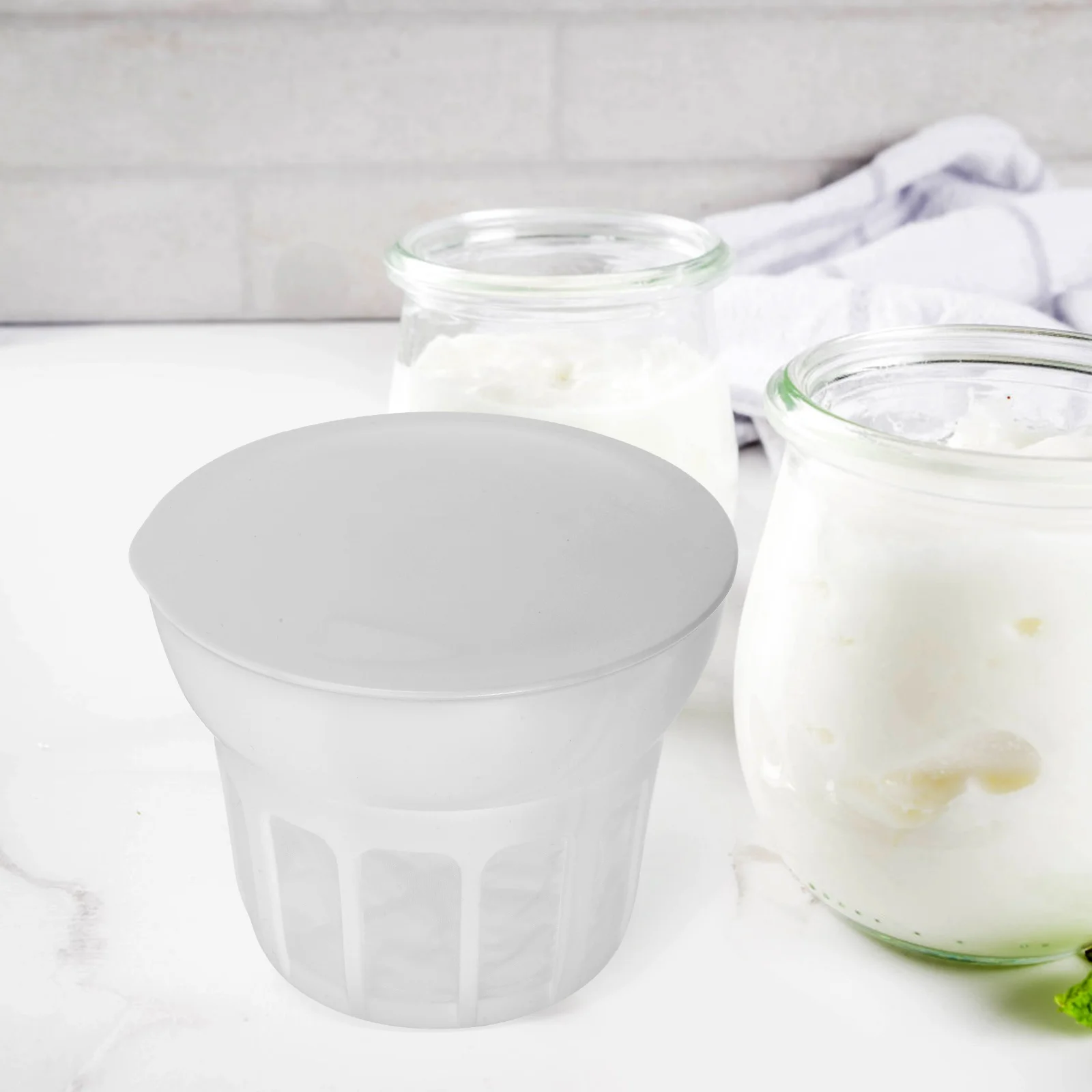 

Yogurt Mesh Greek Maker Nut Milk Filter Greek Yogurt Strainer Cheese Strainer Liquid Separator Tool Dairy Strainers