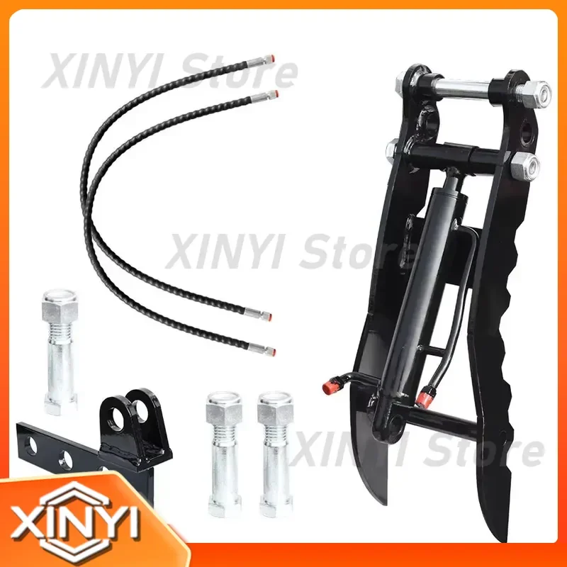 for New River Construction Mini Excavator Attachments 1-3 Tons Hydraulic Thumb Clamp Digger Small Digger Branch Gripper