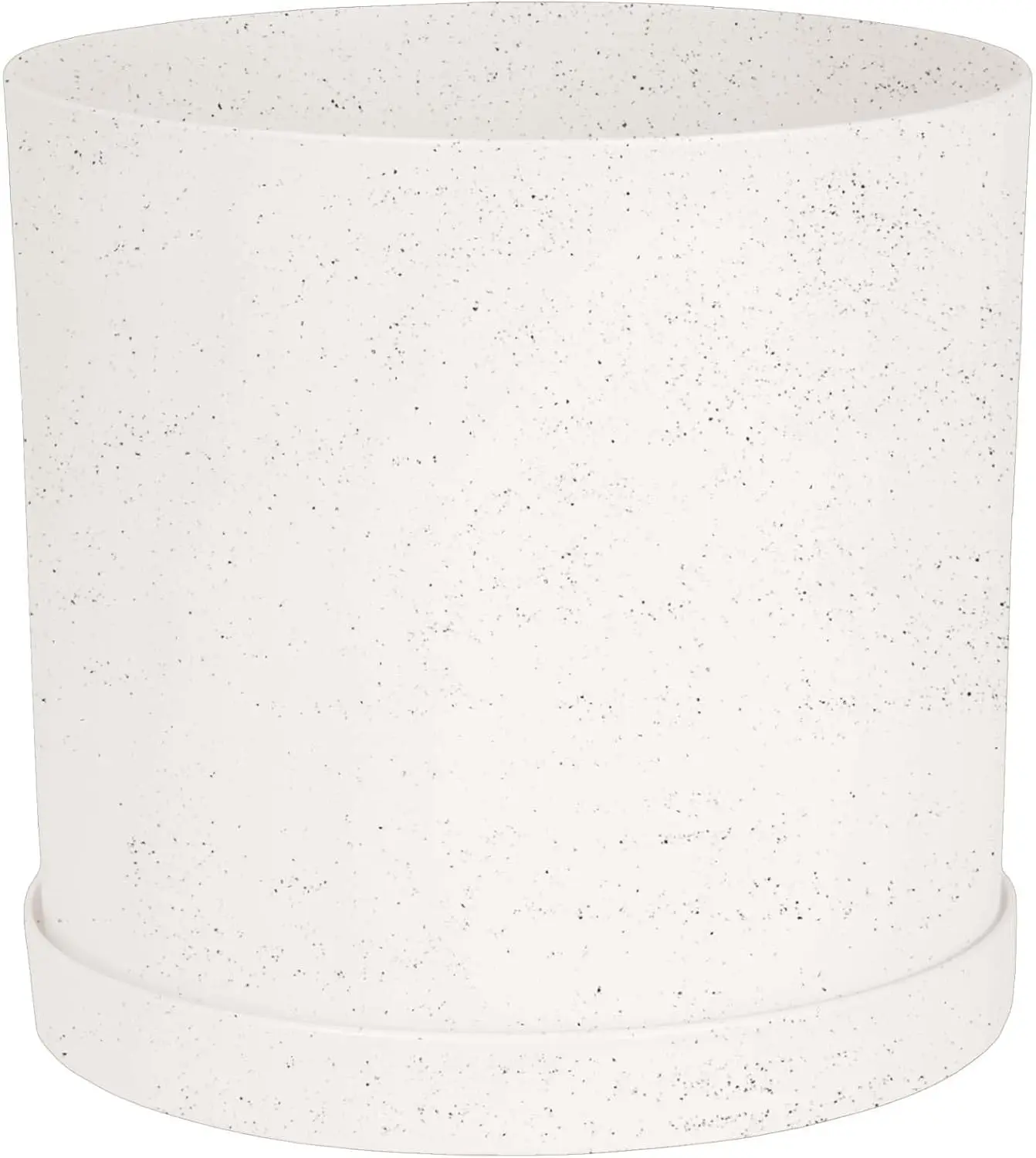 

Современное кашпо из полимерной смолы 12 дюймов с дренажными отверстиями и съемным поддоном, элегантный декор для дома и сада