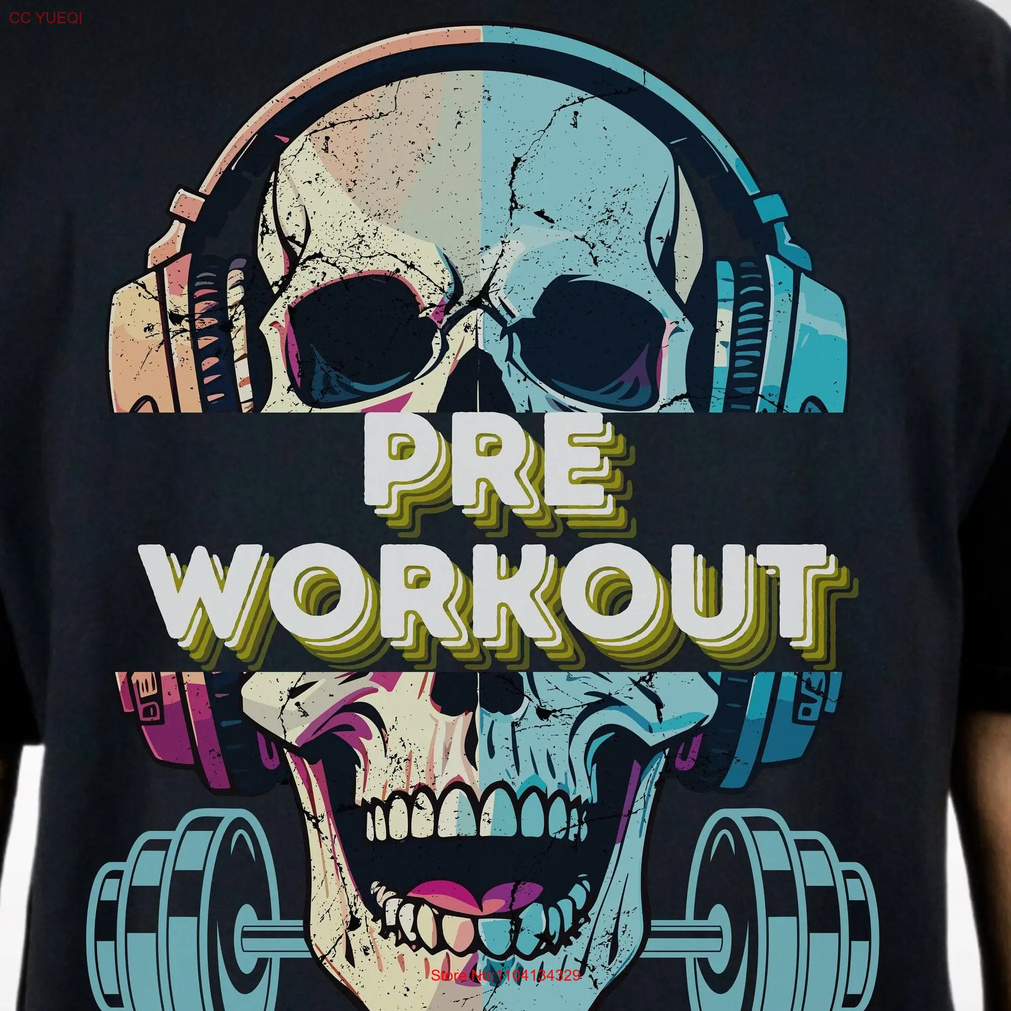 Lustige Pre Workout übergroße Komfort farben T-Shirt für Fitness studio Cardio Pump Cover Geschenk Gewichtheber Bodybuilding trendy