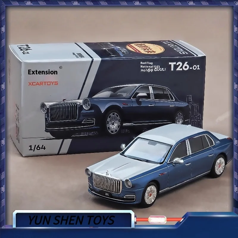 Xcartoys 1/64 Hongqi Guoll Auto Legering Speelgoed Motorvoertuig Diecast Metaal Model Kinderen Kerstcadeau Speelgoed Voor Jongens