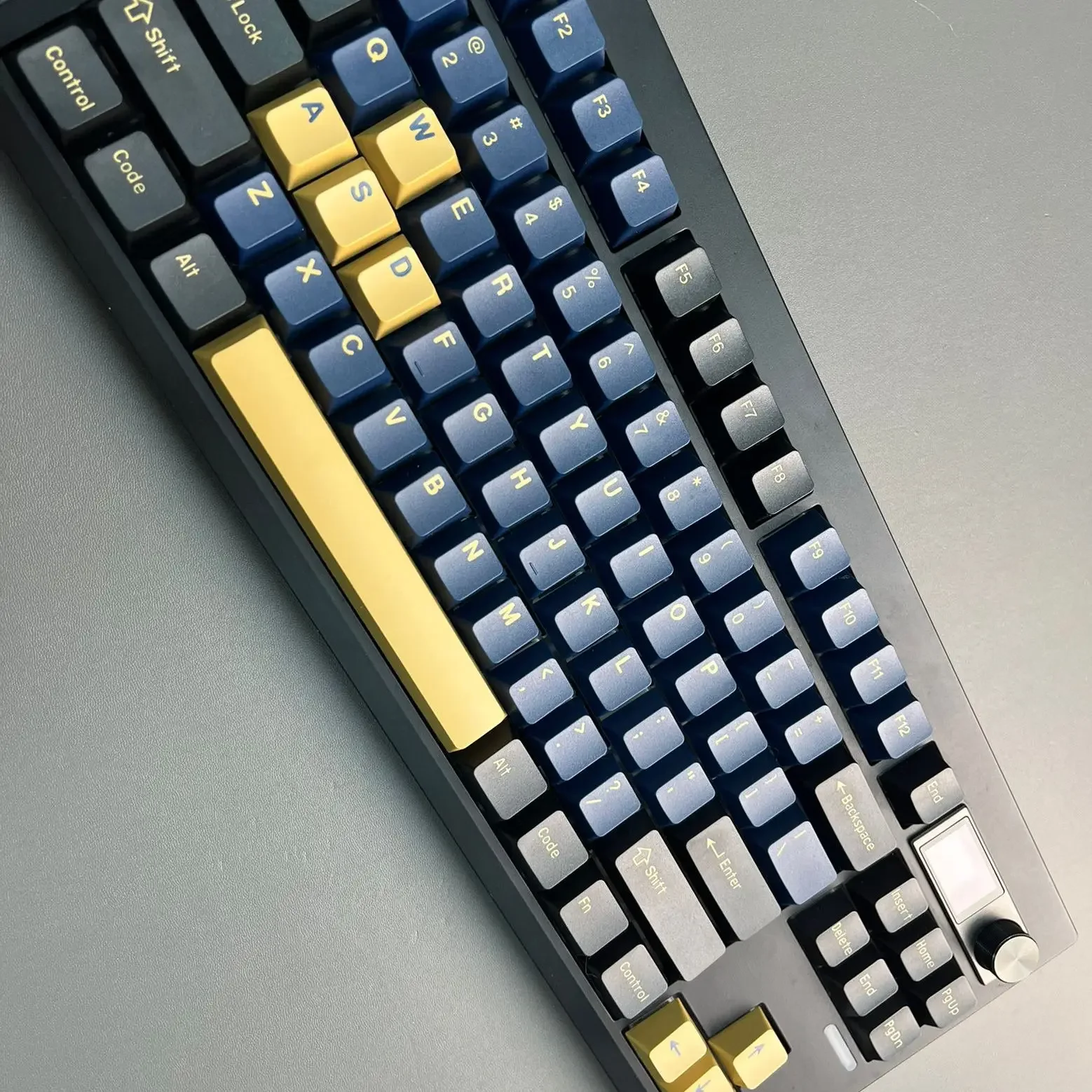 

Original 172 key blue samurai keycap series full set of mechanical two-color injection molding acrylic