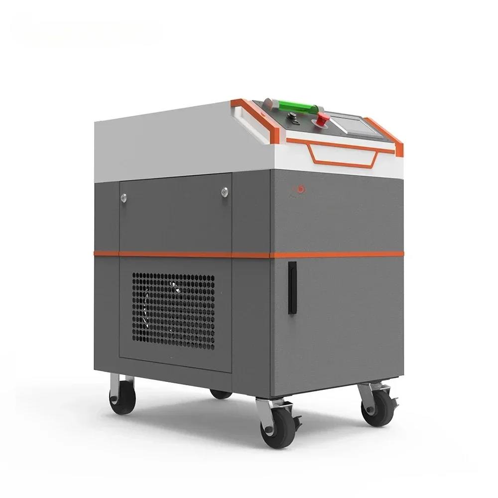 TIPTOPLASER 200W 300W paint coating cleaning pulse laser for auto parts clean paint rust laser cleaning stone oil machine factor
