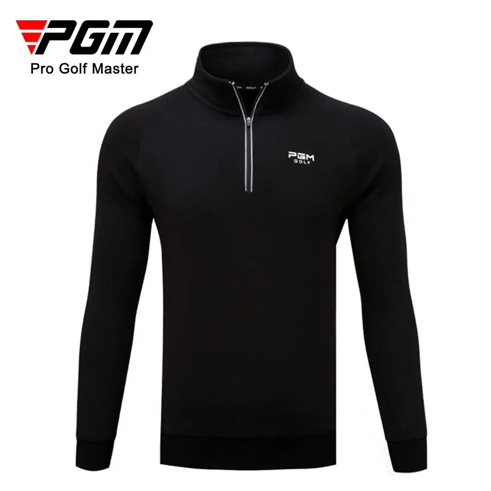 

PGM Golf Autumn/Winter Sweater Men's High Neck Long Sleeve Sweater Velvet Thick Warm Shirt