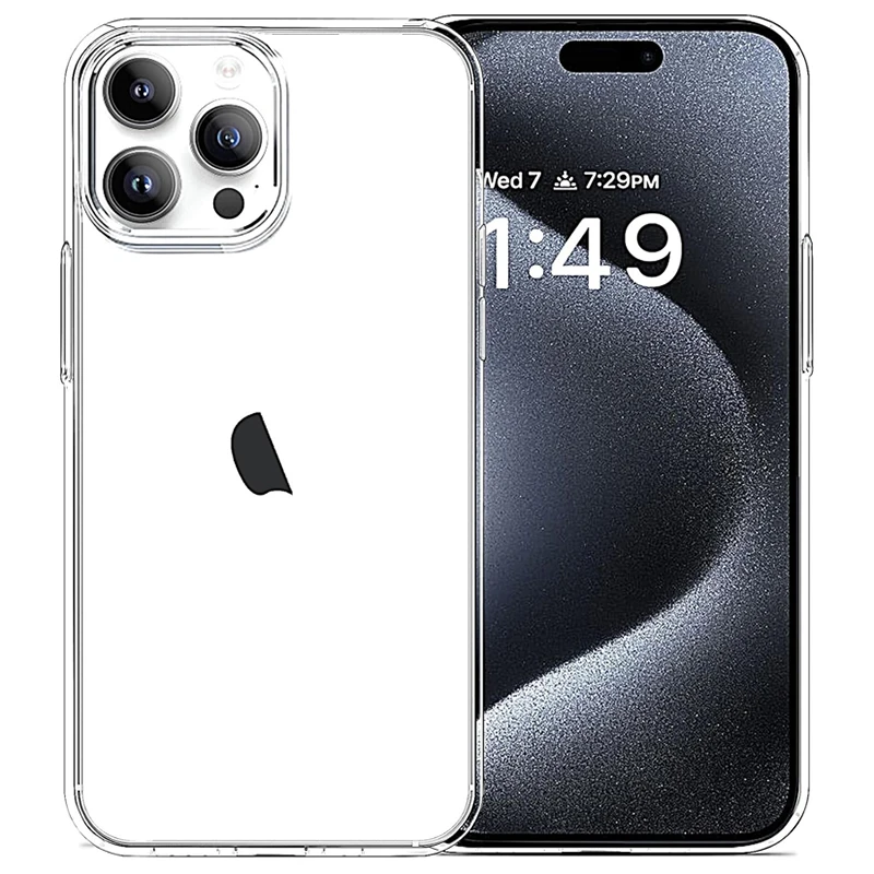 

Crystal Silicone Soft Case for iPhone 17 Pro Max Case Ultra Thin Transparent TPU Phone Cover Case for iPhone 17 Air Shell Bumper