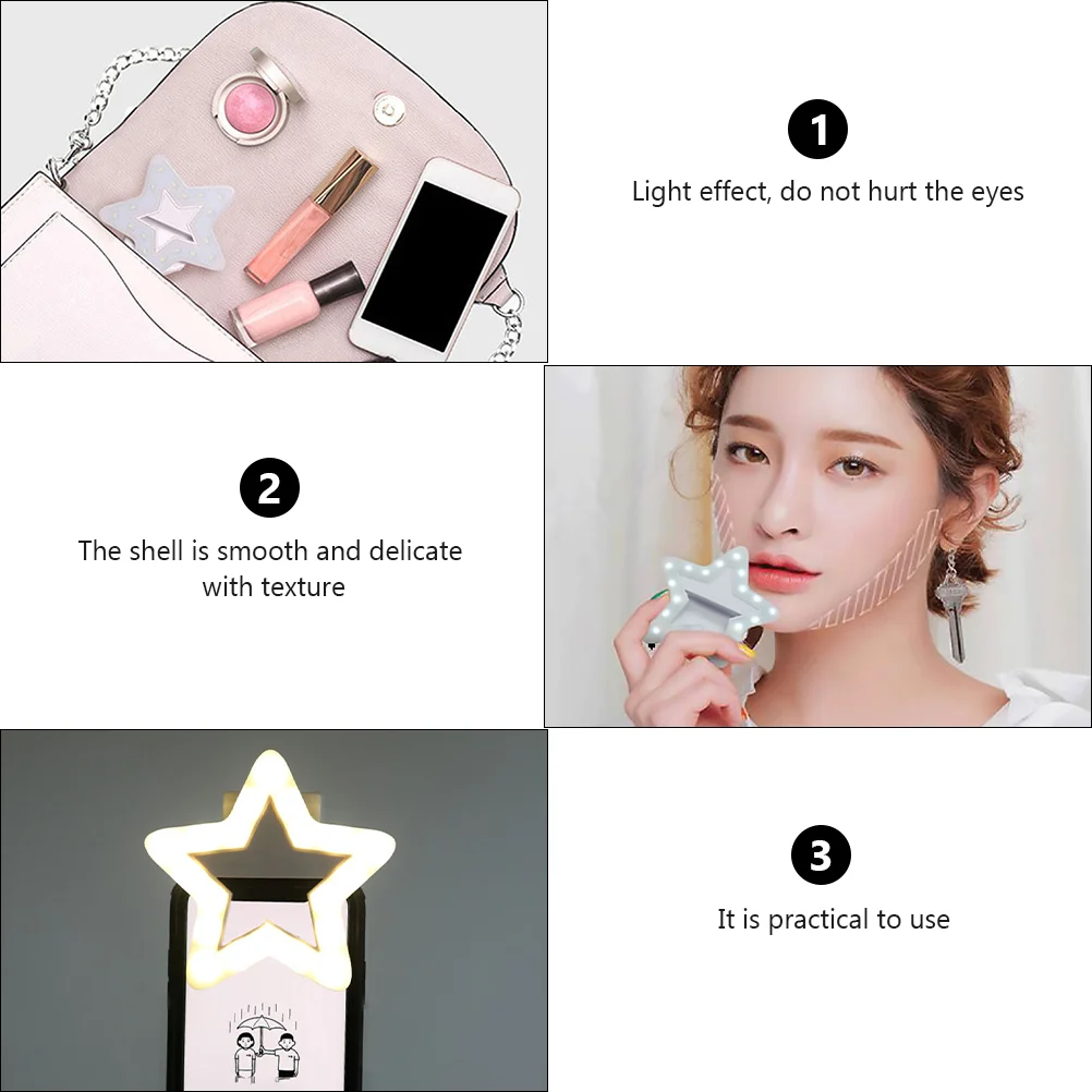 Camera Photography Video Lighting Clip Broadcasting Fill Selfie Live Stream Phone