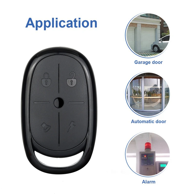 433Mhz 4 Channel Keychain Wireless Remote Control Receiver Module RF Transmitter Electric Cloning Gate Garage Door for Home