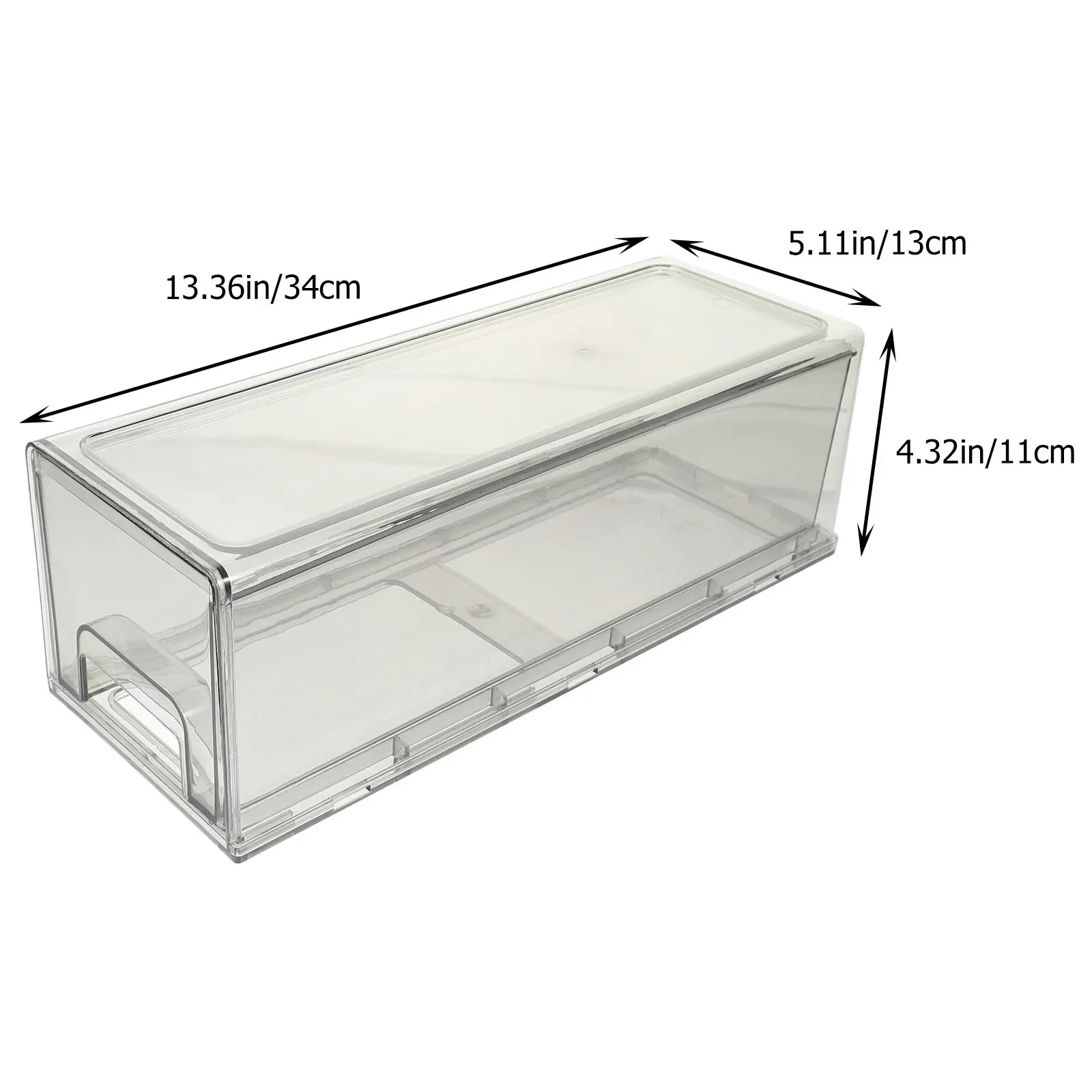 Multi-Function Transparent Food Storage Box Refrigerator Organizer Large Capacity Fridge Drawer Type Container Freezer Crisper