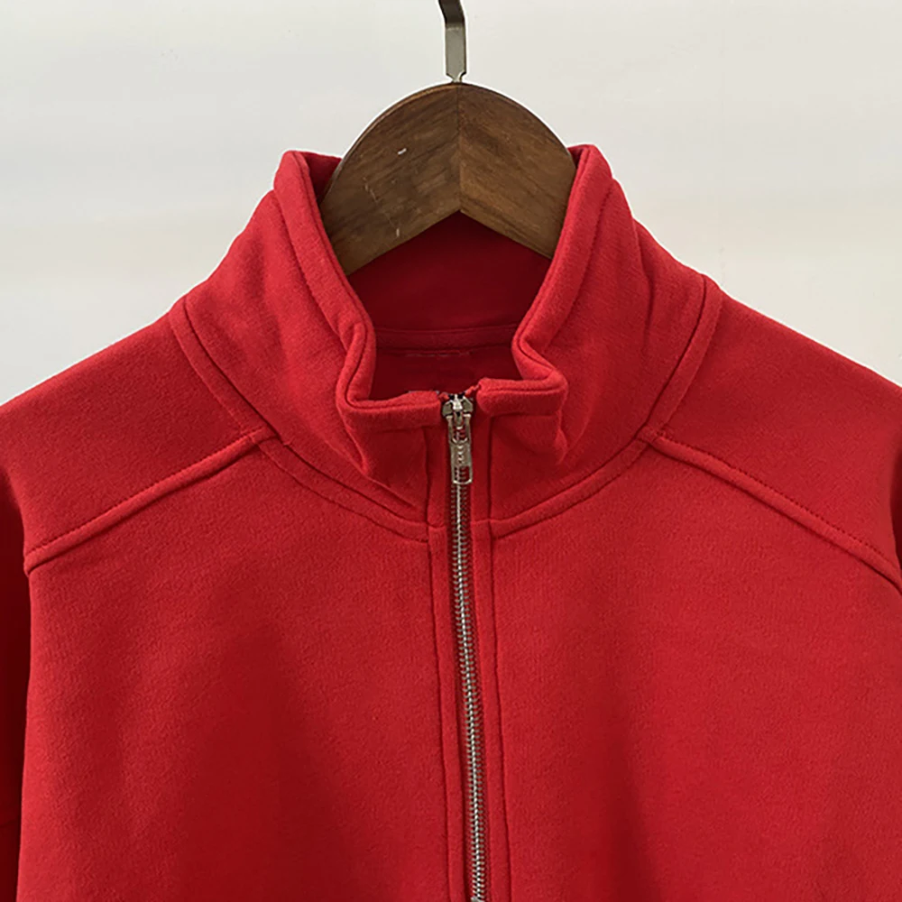 LISM レディース冬服 y2k パーカー スウェットシャツ 2025 刺繍ジッパー ラペル スウェットシャツ レディース コットン クラシック トップス 女性用
