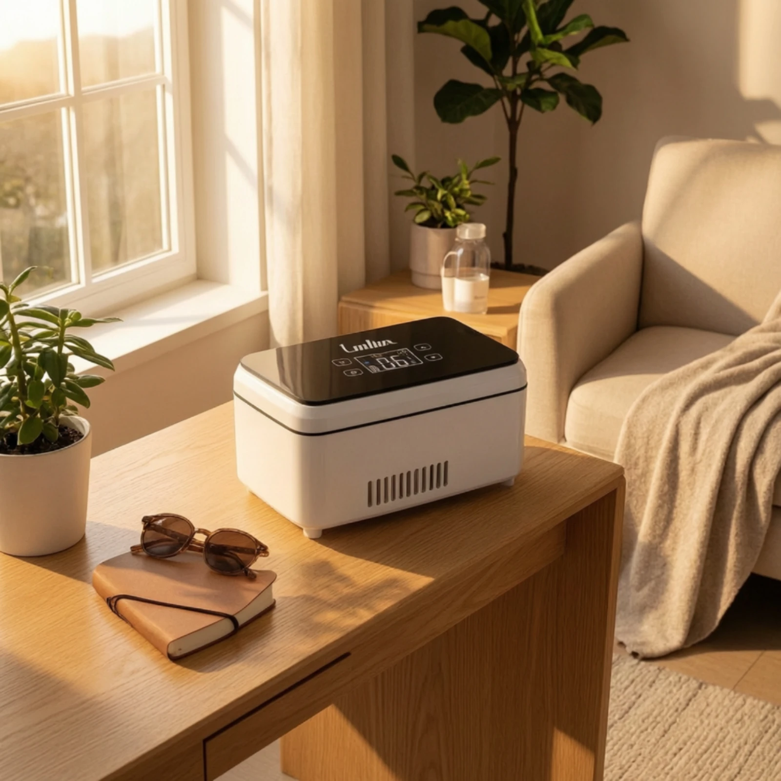 Insulin Cooling Box Constant Temperature Insulin Cooler Box Mini Fridge Compact Case Electric for Diabetics, Road Trips, Home