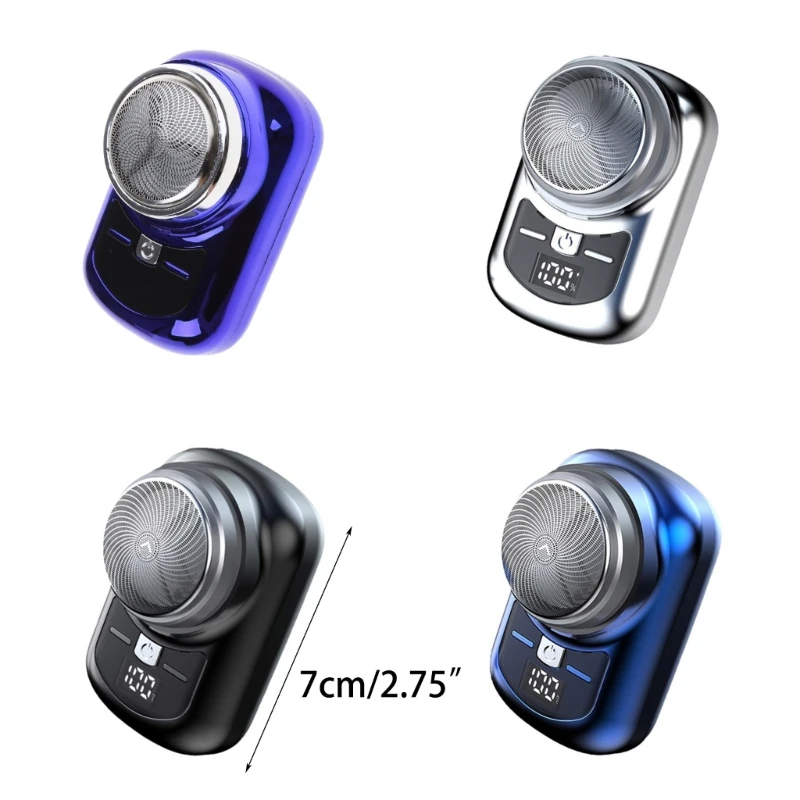 ทนทานมืออาชีพเคราใบหน้าทริมเมอร์แบบชาร์จดิจิตอลสำหรับผู้ชายมีดโกนเครื่องตัดตัดผมพร้อมไฟแสดงสถานะแบตเตอรี่