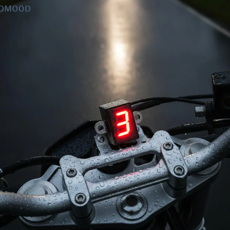 【CR】Universal Motorcycle Digital Tachometer Speedometer Plug and Play Digital Dash for Off-road Motocross Street Bike