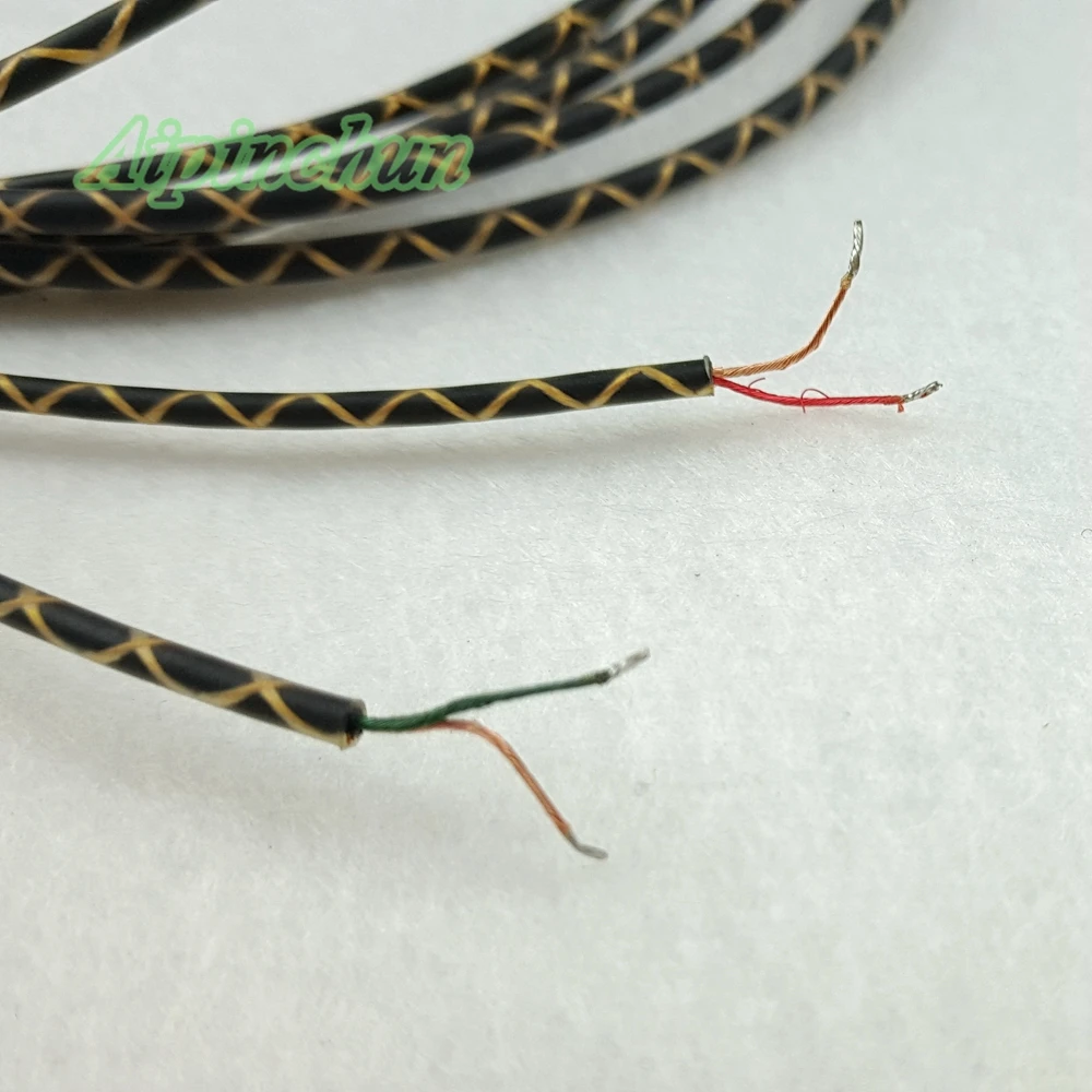 Aipinchun 3,5mm l Biege buchse DIY Kopfhörer kabel mit Mikrofon Controller Reparatur Ersatz Kopfhörer Kabel