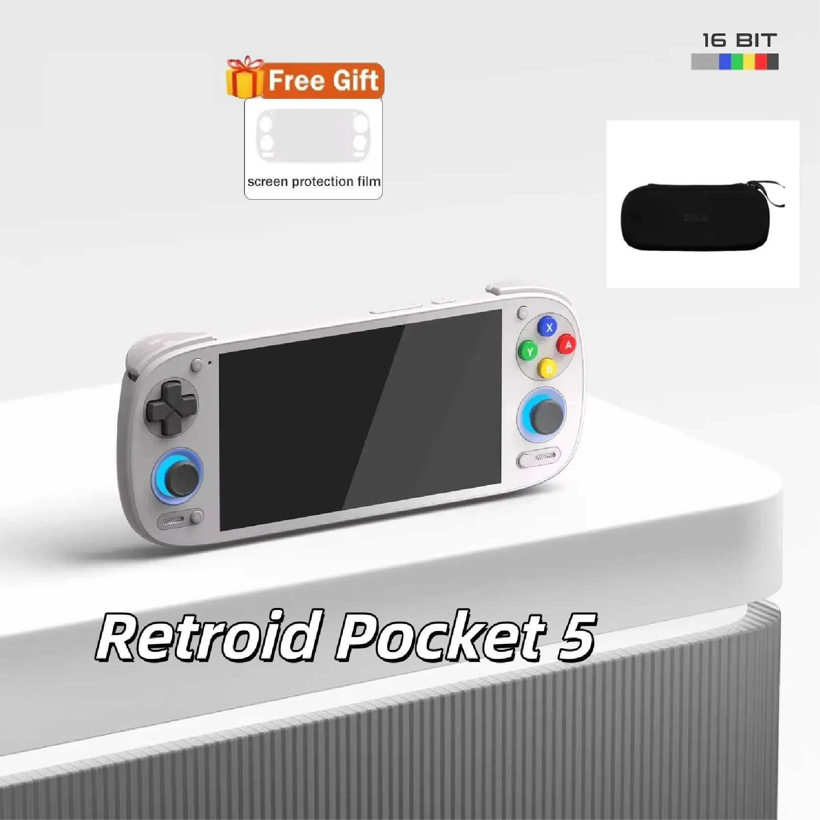 Retroid Pocket 5 Retro Elde Taşınabilir Oyun Konsolu Video Oyun Retroid Pocket 5 Retro Elde Taşınabilir Oyun Konsolu Video Oyun