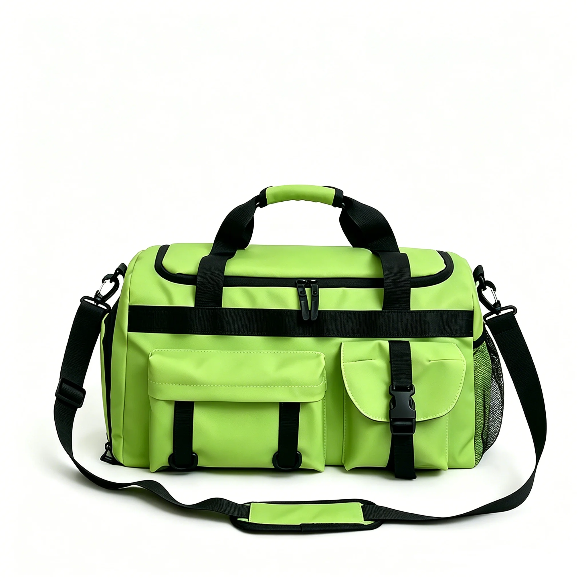 Waterproof Gym Sports Duffle Bag with Wet Pocket & Shoe Compartment Lightweight Workout Travel Bag