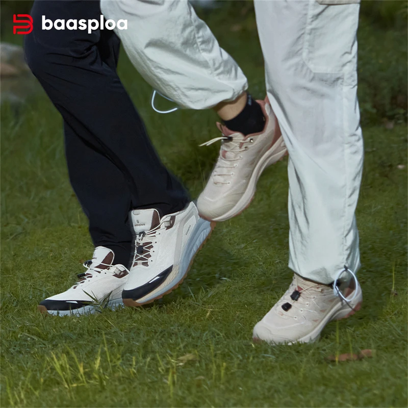 Baasploa Wanderschuhe Männer Outdoor Leichte Atmungsaktive Elastische Schnalle Turnschuhe Männlichen Casual Beständig Nicht Slip Wanderschuhe