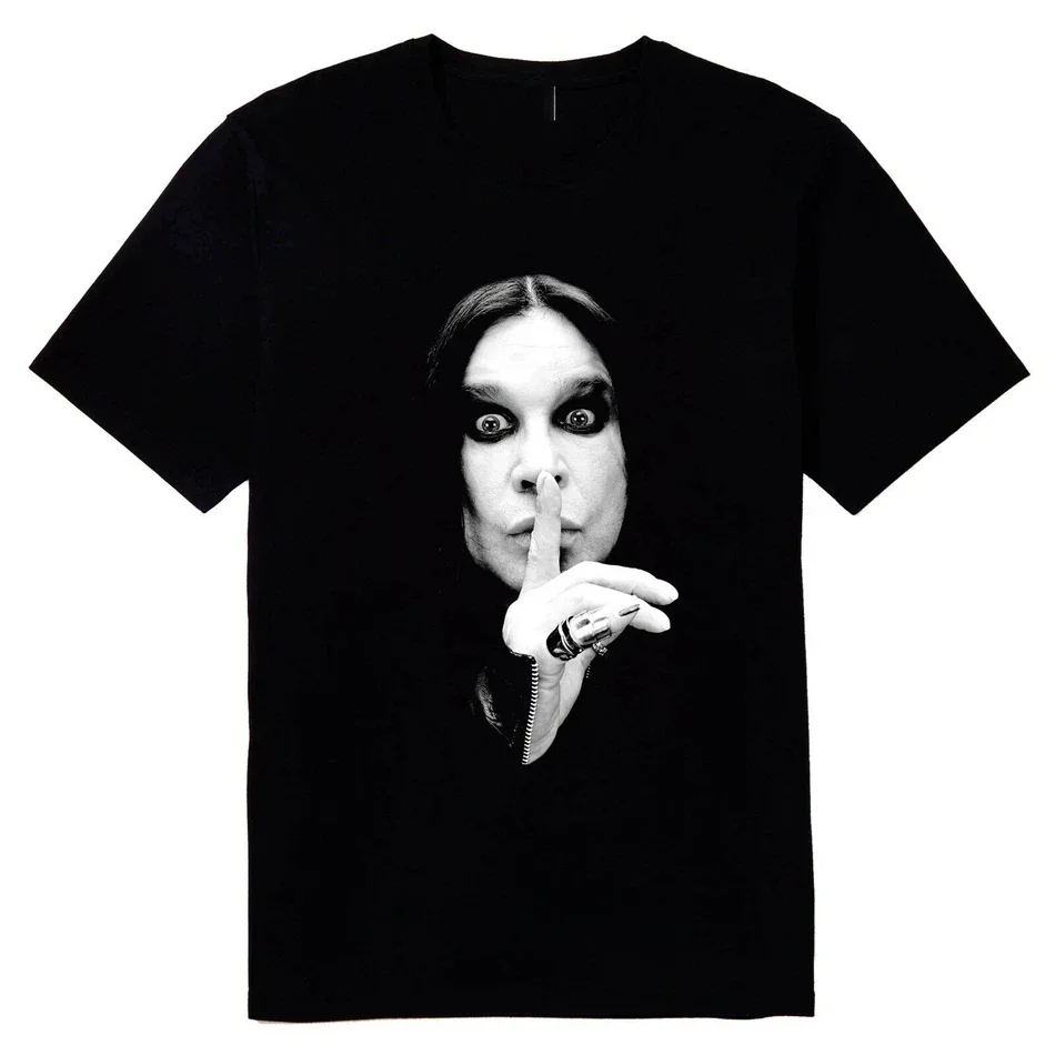 Ozzy Osbourne Heavy Metal Legend T Shirt Black T-shirt Women O-neck Tshirt Reprint Humorous Men Hip Hop Shirt Clothing Fashion