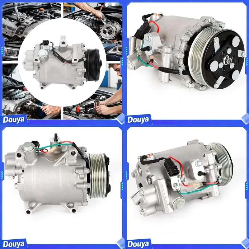 New A/C Compressor W/ Clutch CO 4920AC Fit For CRV 2007 2008 2009 2010 2011 2012 2013 2014 2015 2.4L L4 Acura ILX RDX