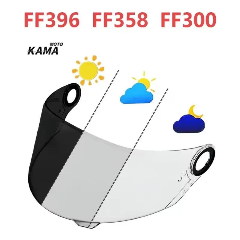 Photochromism FF396 FF358 FF300 FF358 for FW3 Gt Gtn Gtx Gt5 Gt2 Jokker R1 Reggae Super Motorcycle Helmet Shield Visière Moto