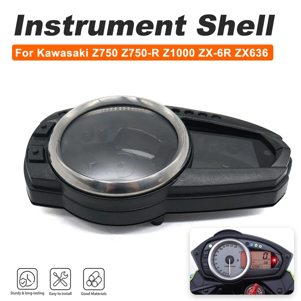 Motorcycle Speedometer Tachometer Gauge Case Cover Instrument Shell For Kawasaki Z750 Z750R Z1000 ZX-6R ZX6R ZX636 2007-2013