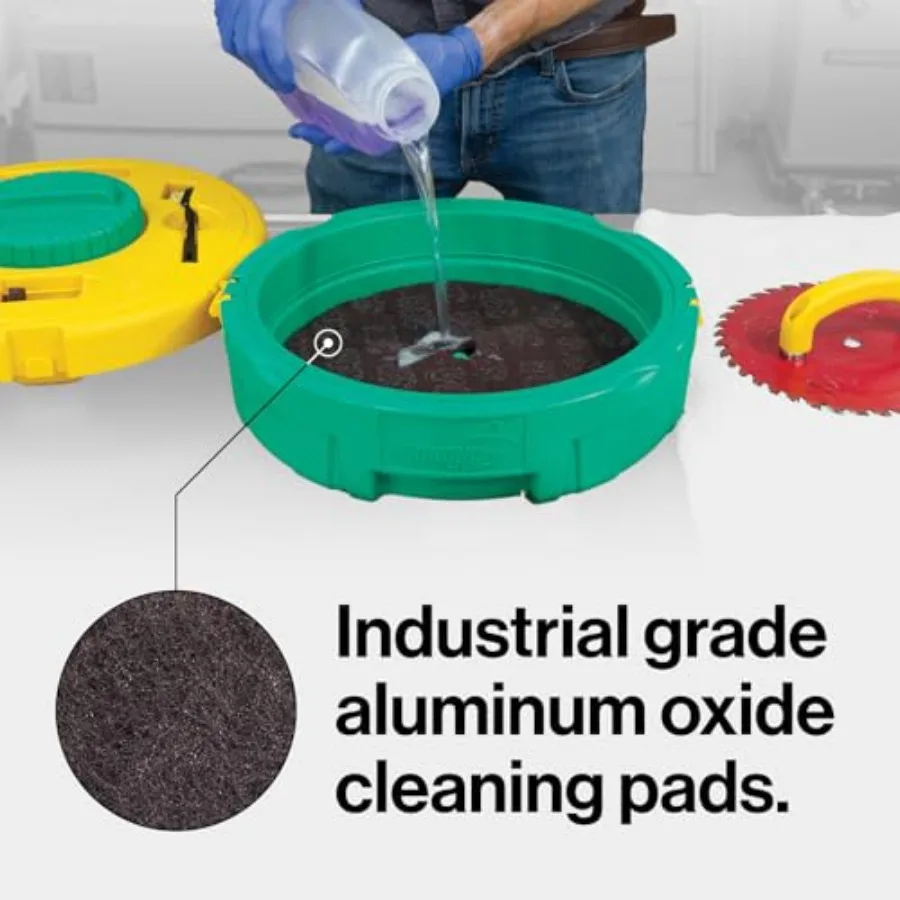 MICROJIG BLADECLEAN Saw Blade and Router Bit Cleaning Kit System with CPR Disc Set Woodworking Tools Accessories for Efficient