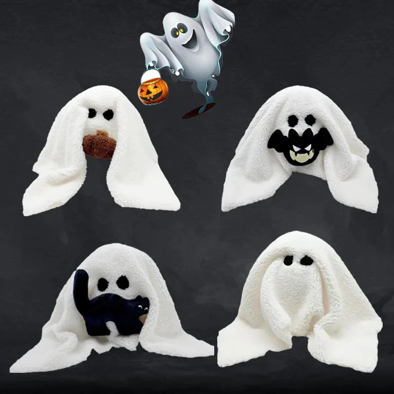 Gus Il Fantasma Con Cuscino Di Zucca Fantasmi Di Zucca Di Halloween Bambola Peluche Cuscino di Tiro Cuscino Accessori Per Auto Regali Kawaii