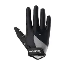 ROCKBROS guantes de ciclismo a prueba de viento bicicleta pantalla táctil montar MTB bicicleta guante térmico cálido motocicleta invierno otoño bicicleta ropa