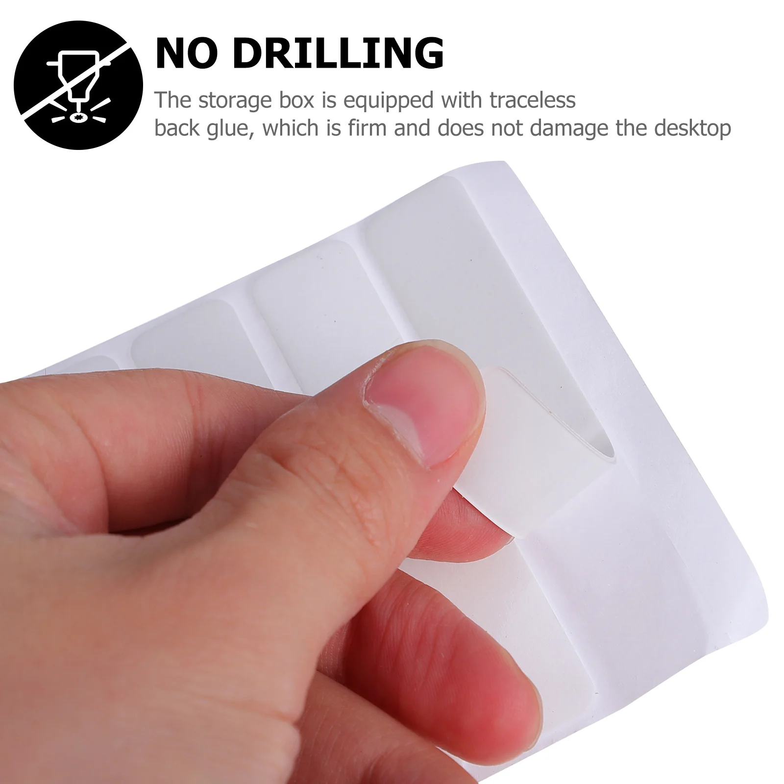 

Under Desk Drawer Storage Box Desk Organizer Hidden Drawer Space Saving Stationery Storage for Home Office Study Room