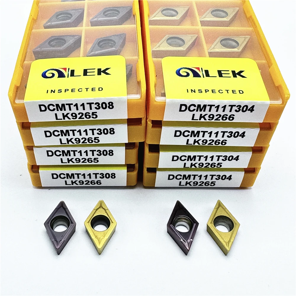 

DCMT11T304 DCMT11T308 LK9265 Внутренний токарный инструмент Твердосплавная вставка Обработка стали Токарный станок по металлу Инструменты Режущий инструмент с ЧПУ