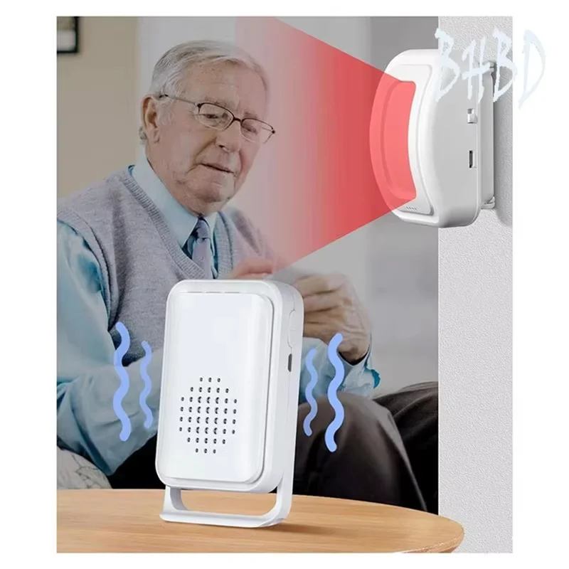B50b-sistema de alerta de sensor de movimento sem fio para idosos-alarme de sensor de cama para pacientes idosos de demência-funcionalidade de detecção de queda