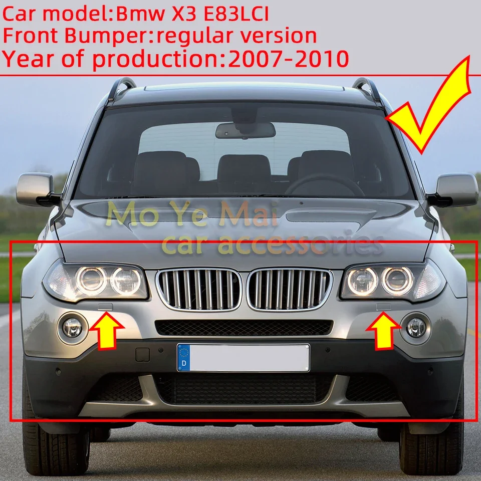 For BMW X3 E83LCI 2007-2010 Front Bumper Headlight Washer Nozzle Cap Cover Trim Lid Sprayer Shell 51110415735 51110415734