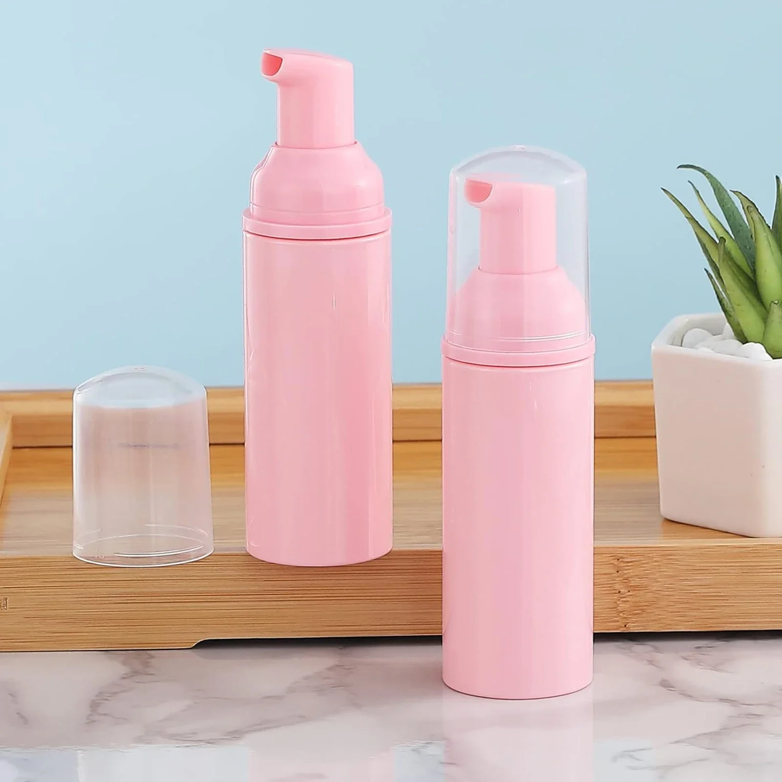 12pcs 2oz/60ml Travel Foam Pump Bottle Lash Shampoo Bottles for Hand Sanitizer Liquid