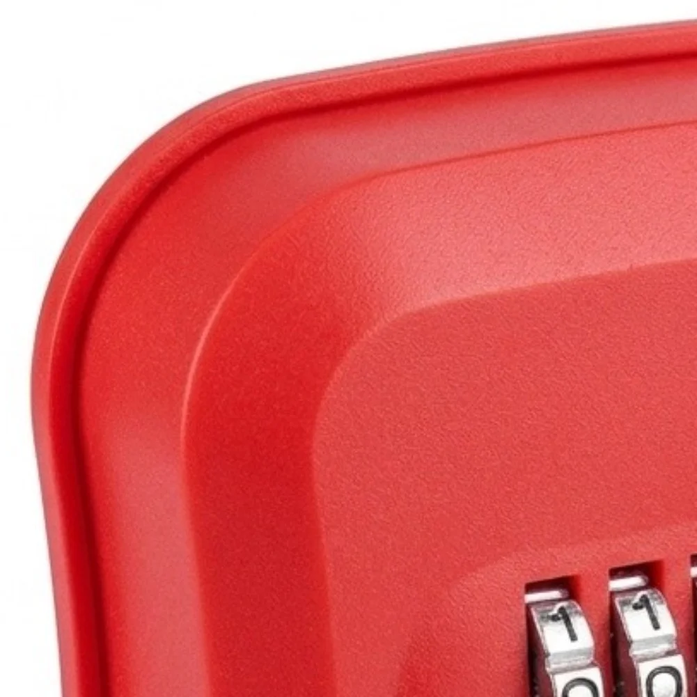 Portable Outdoor Key Lock Box Secure For Weather Resistant 4 Digit Resettable Combination for Home and Rentals