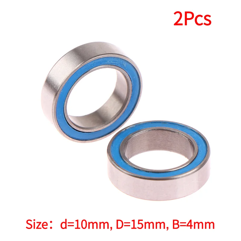 2Pcs 6700 2RS 10X15X4mm Motor Level Blue Rubber Seals Bearing Model Bearing Motor Bearing.
