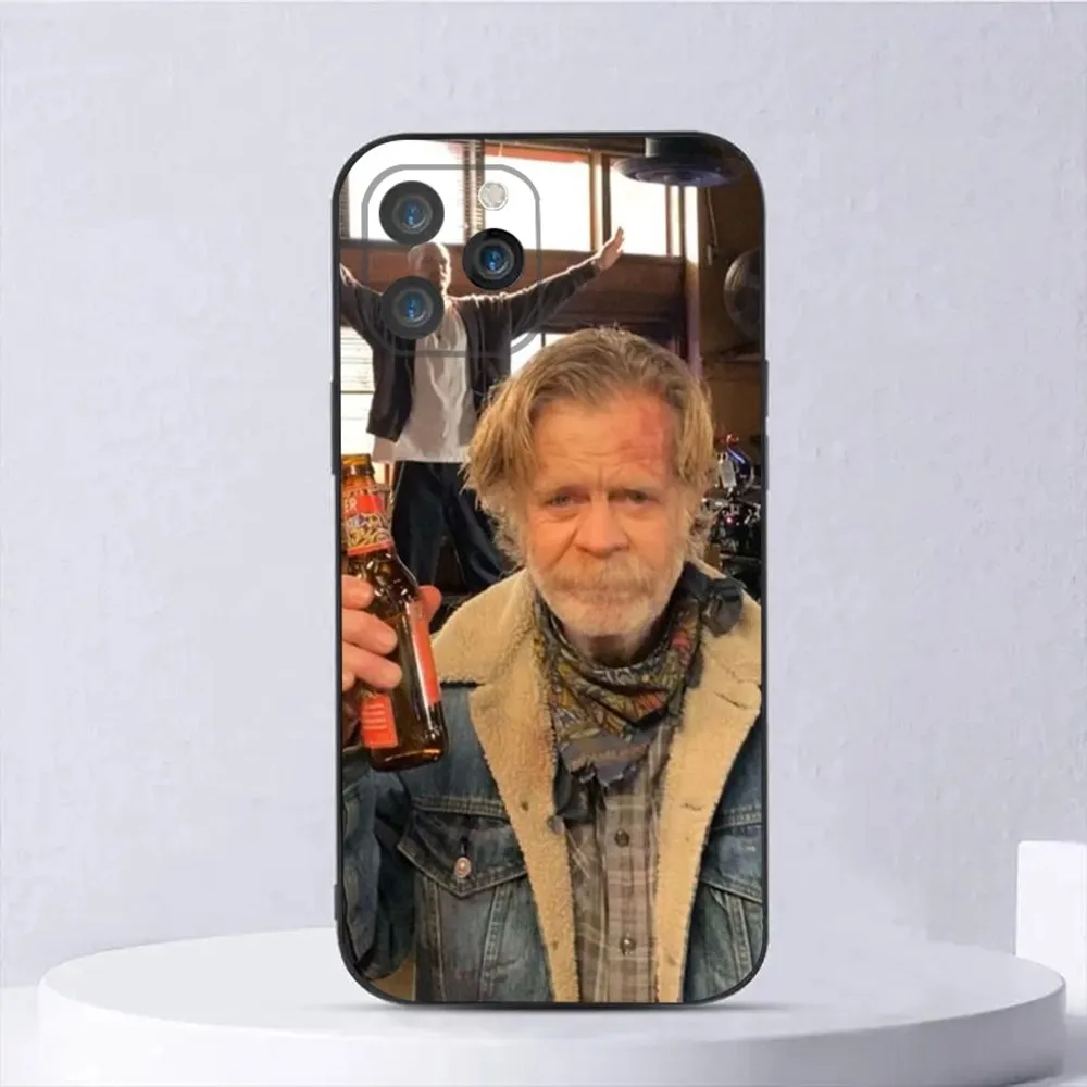 Frank Gallagher S-Shameless Phone Case For iPhone 15,14,13,12,11,Plus,Pro Max,XS,X,XR,SE,Mini,8,7 Soft Silicone Black Cover