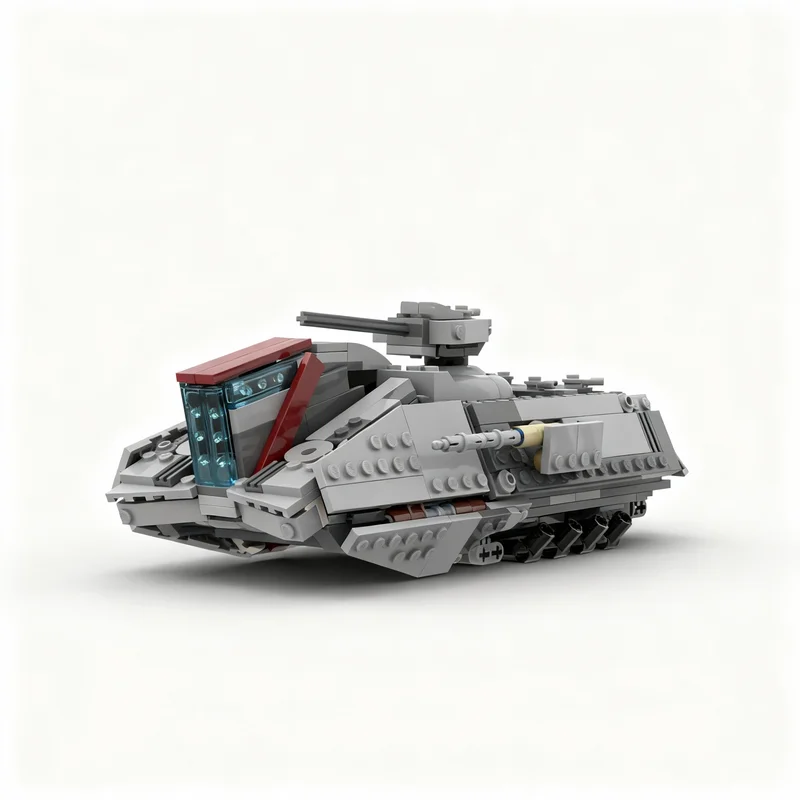 502PCS MOC Space Battle Ut At Unstable Terrain Artillery Transport Build Model Building Blocks DIY Assembly Building Blocks Gift